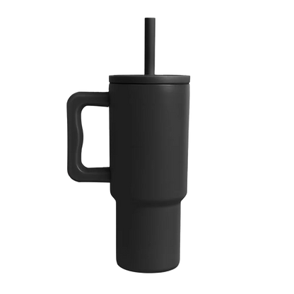 Simple Modern Trek Kids Tumbler with Silicone Straw 24 oz Midnight Black 