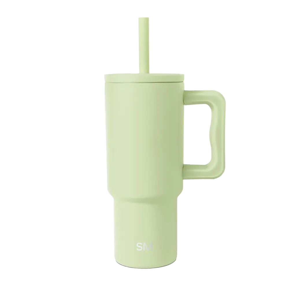 Simple Modern Trek Kids Tumbler with Silicone Straw 24 oz Sandy Seas 