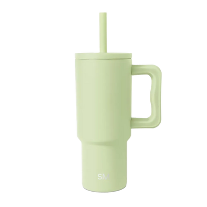 Simple Modern Trek Kids Tumbler with Silicone Straw 24 oz Sandy Seas 