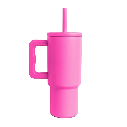 Simple Modern Trek Kids Tumbler with Silicone Straw 24 oz Raspberry Vibes 