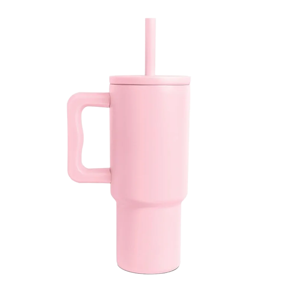 Simple Modern Trek Kids Tumbler with Silicone Straw 24 oz Blush 