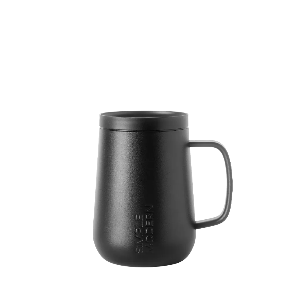 Simple Modern Voyager Signature Mug 12 oz Midnight Black 