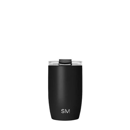 Simple Modern Voyager Tumbler with Clear Flip Lid and Straw 12 oz Midnight Black 