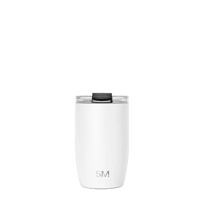 Simple Modern Voyager Tumbler with Clear Flip Lid and Straw 12 oz Winter White 