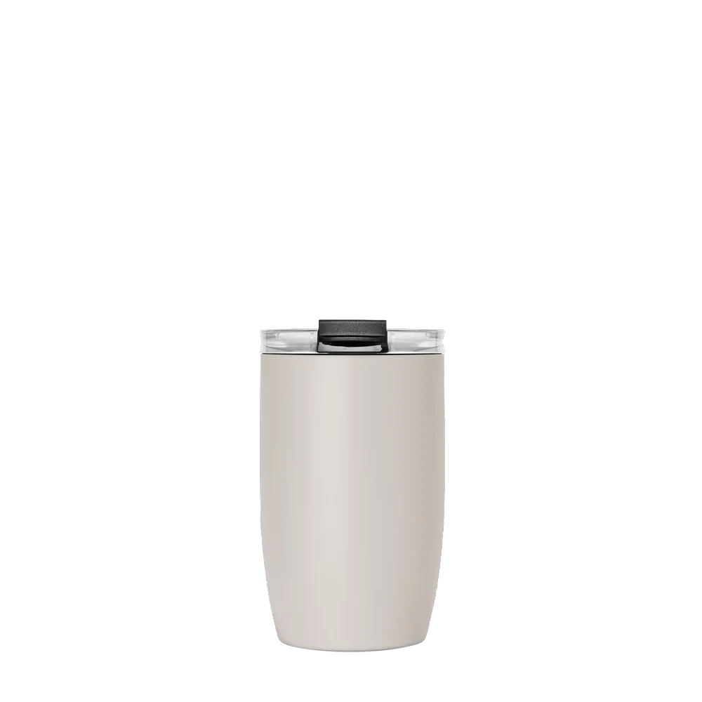 Simple Modern Voyager Tumbler with Clear Flip Lid and Straw 12 oz Almond Birch 