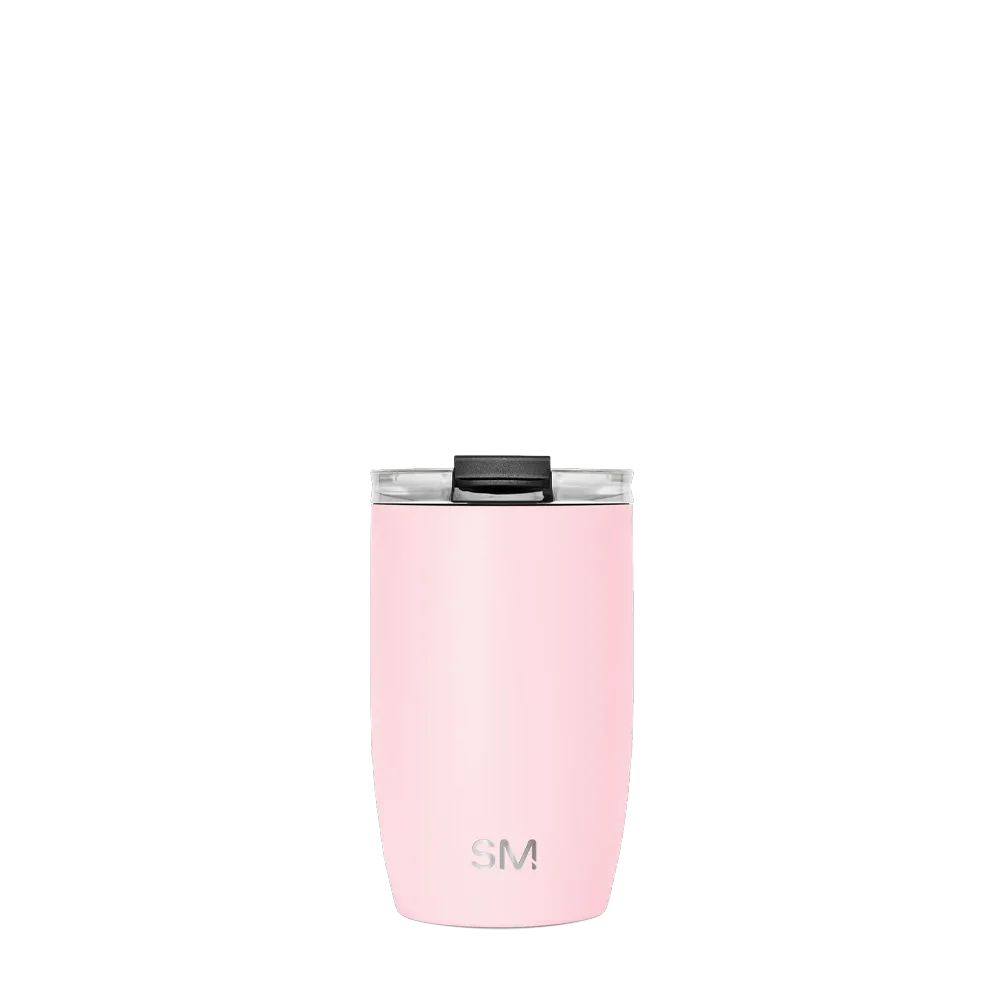 Simple Modern Voyager Tumbler with Clear Flip Lid and Straw 12 oz Blush 