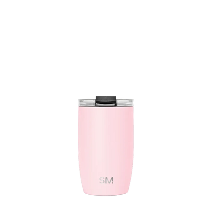 Simple Modern Voyager Tumbler with Clear Flip Lid and Straw 12 oz Blush 