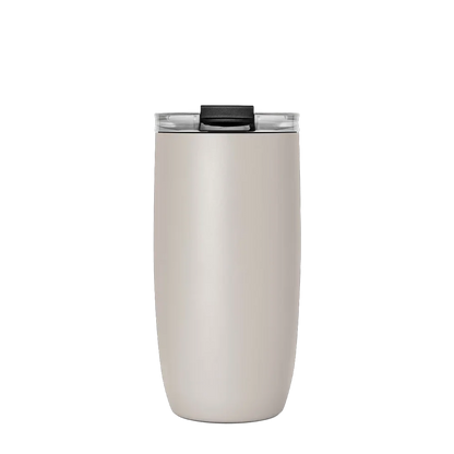 Simple Modern Voyager Tumbler with Clear Flip Lid and Straw 16 oz Almond Birch 
