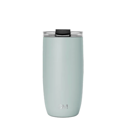 Simple Modern Voyager Tumbler with Clear Flip Lid and Straw 16 oz Sea Glass Sage 