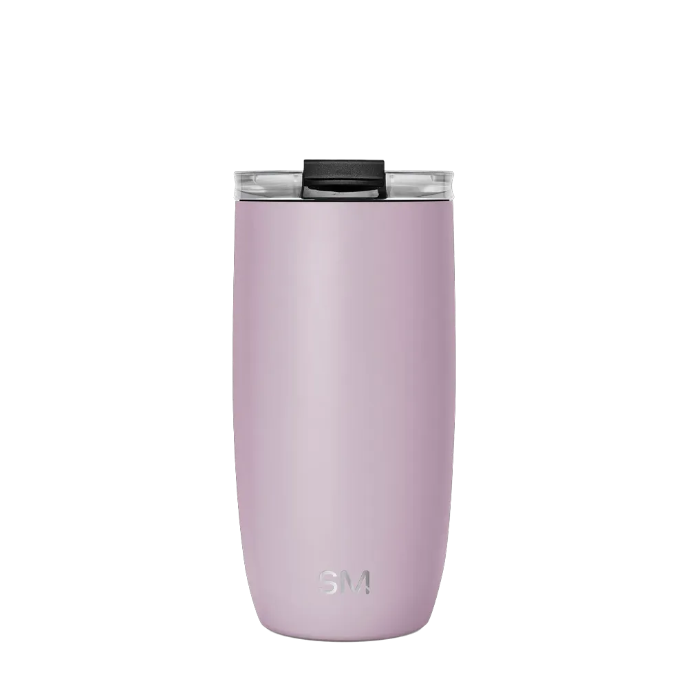 Simple Modern Voyager Tumbler with Clear Flip Lid and Straw 16 oz Lavender Mist 