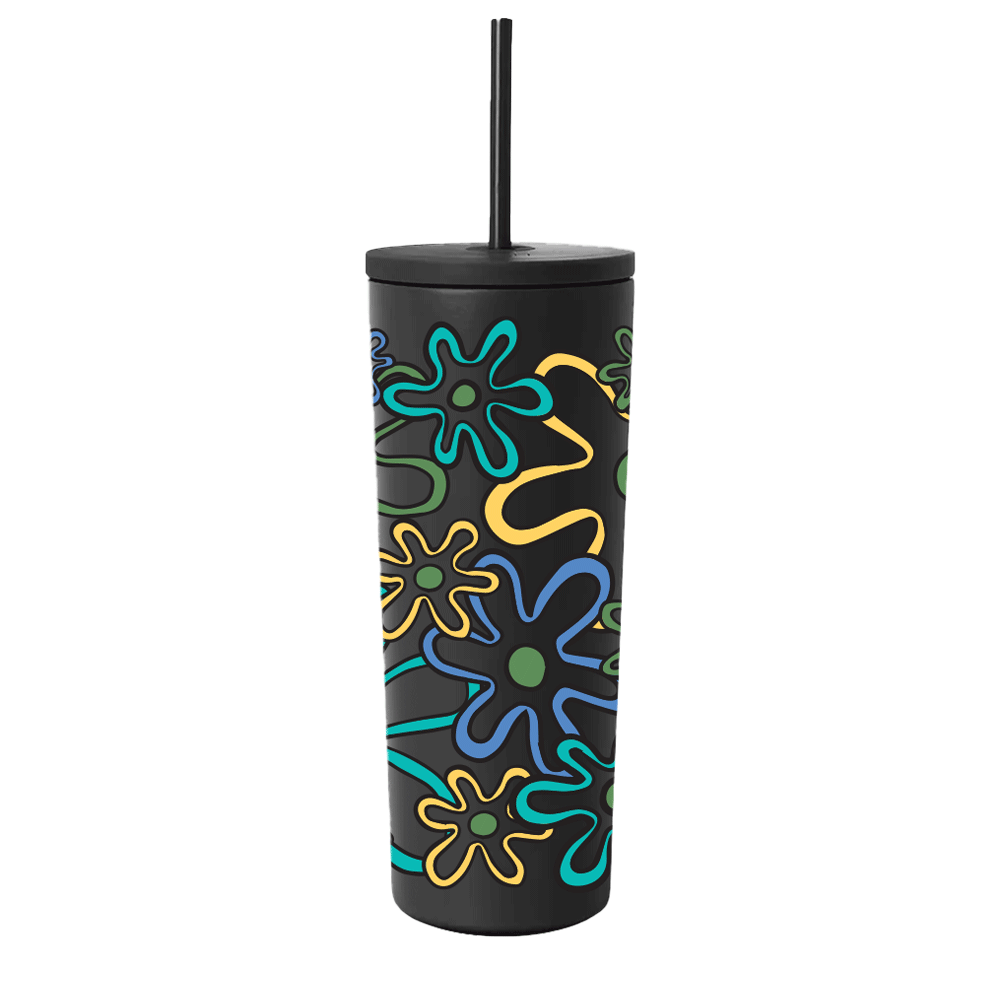 Simple Modern Spring Collection wrap Retro Daisies 