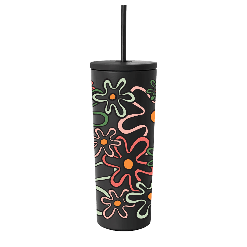 Simple Modern Spring Collection wrap Retro Daisies 