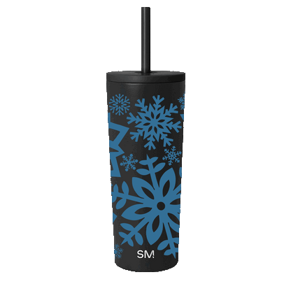 Simple Modern 24 oz Classic Tumbler with Winter Design Snowy Star 