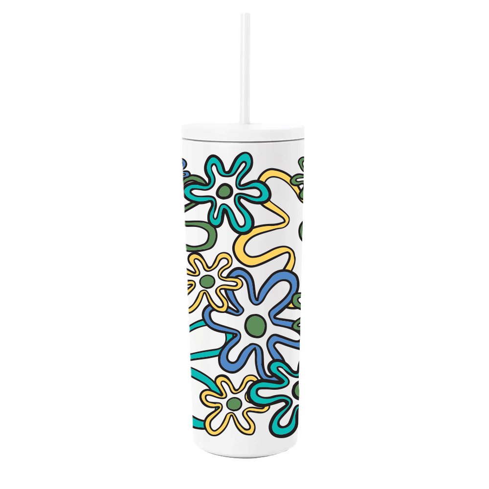 Simple Modern Spring Collection wrap Retro Daisies 
