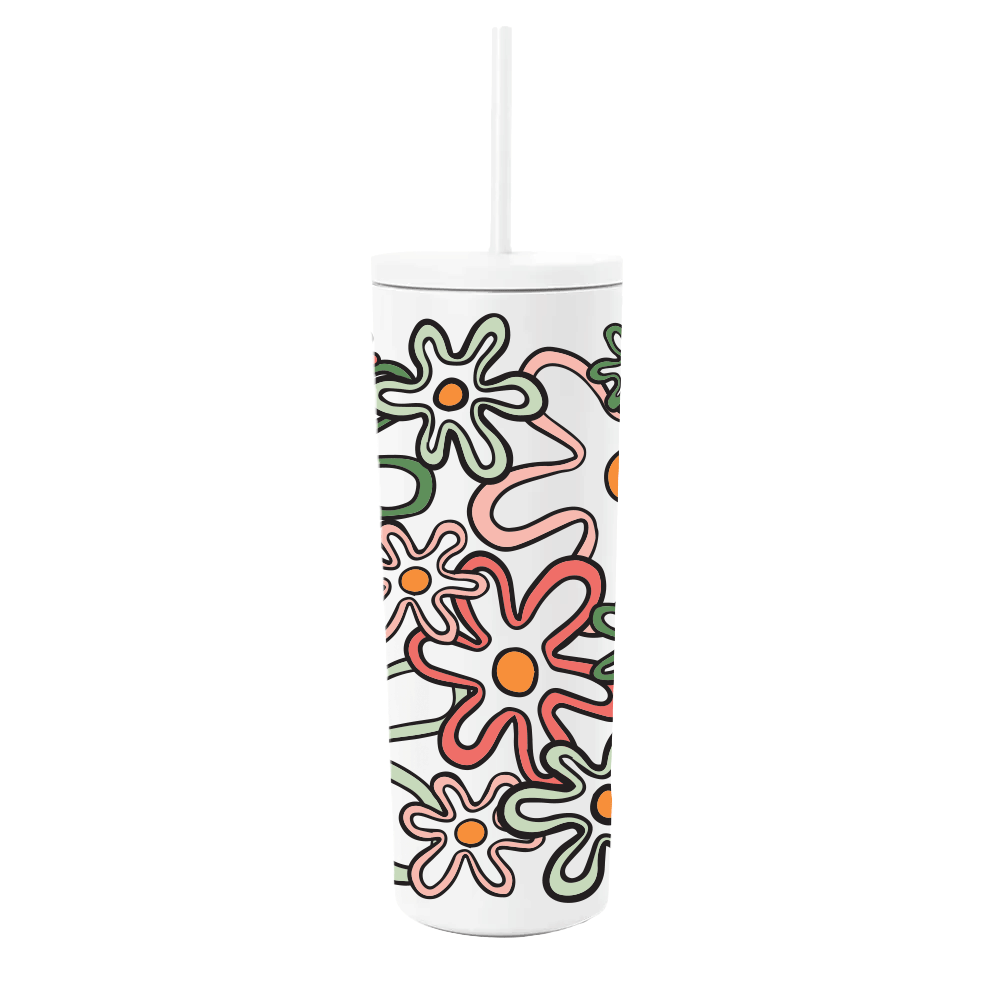 Simple Modern Spring Collection wrap Retro Daisies 