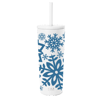 Simple Modern 24 oz Classic Tumbler with Winter Design Snowy Star 