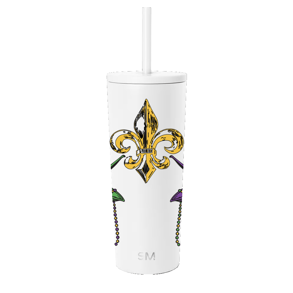Mardi Gras Collection Pelicrown Classic Tumber 