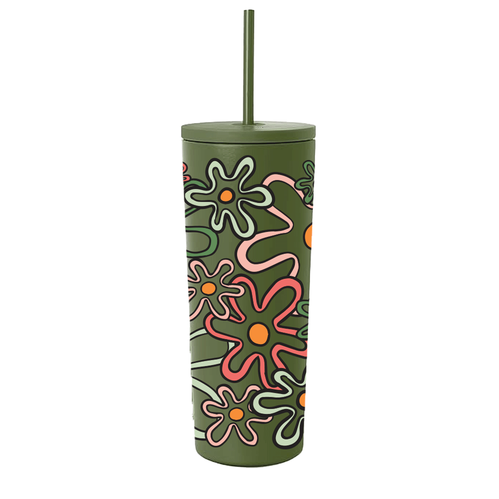 Simple Modern Spring Collection wrap Retro Daisies 