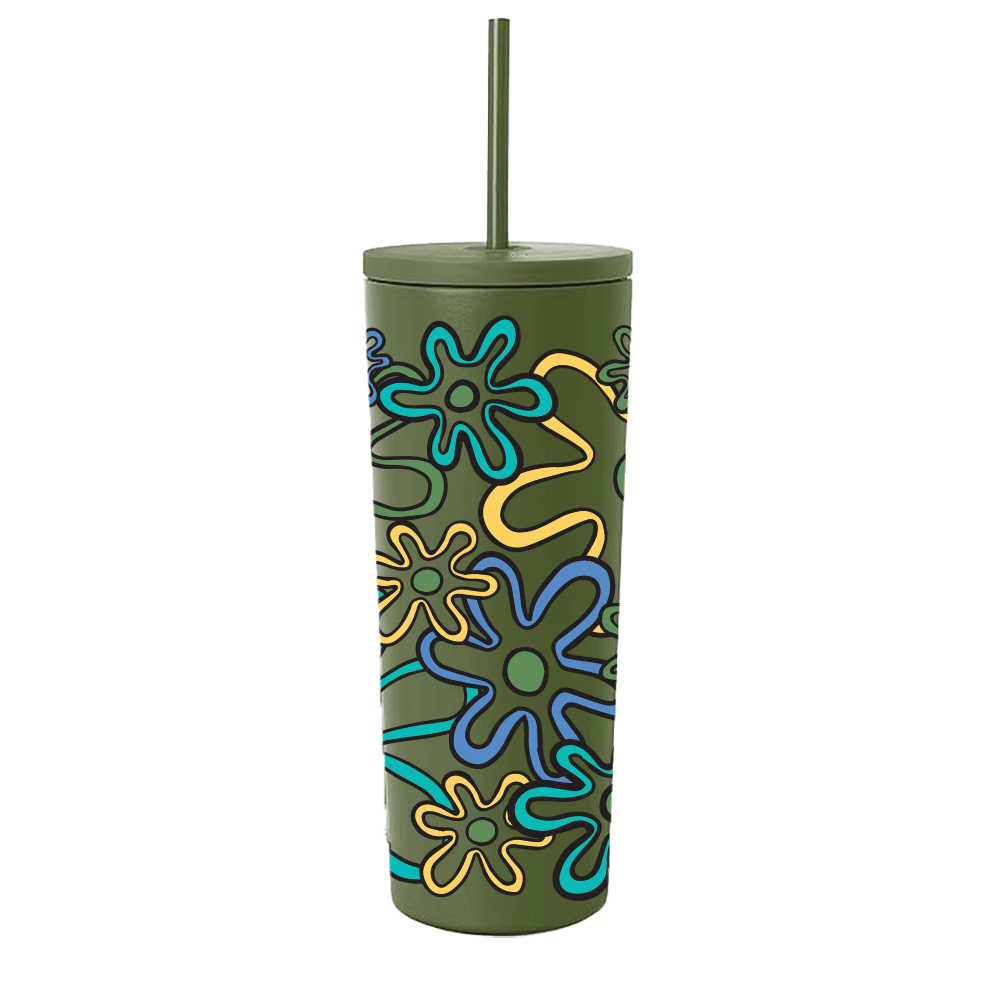 Simple Modern Spring Collection wrap Retro Daisies 