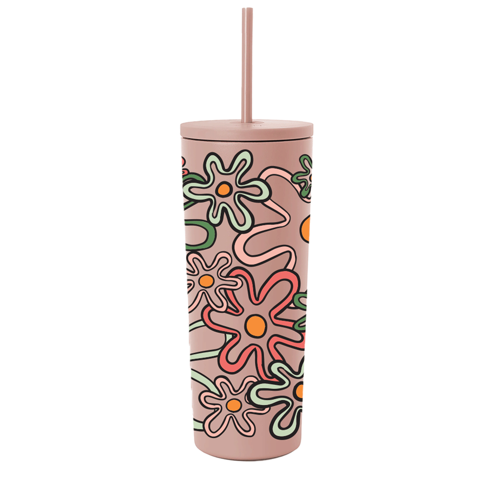 Simple Modern Spring Collection wrap Retro Daisies 