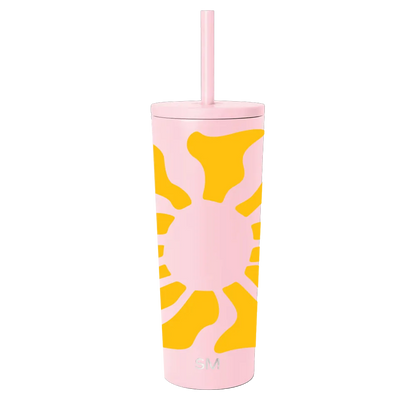 Wavy Rays Monogram Classic Tumbler | 24 oz