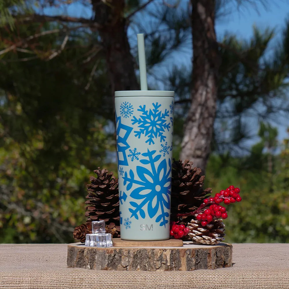 Snowy Stars Classic Tumbler | 24 oz