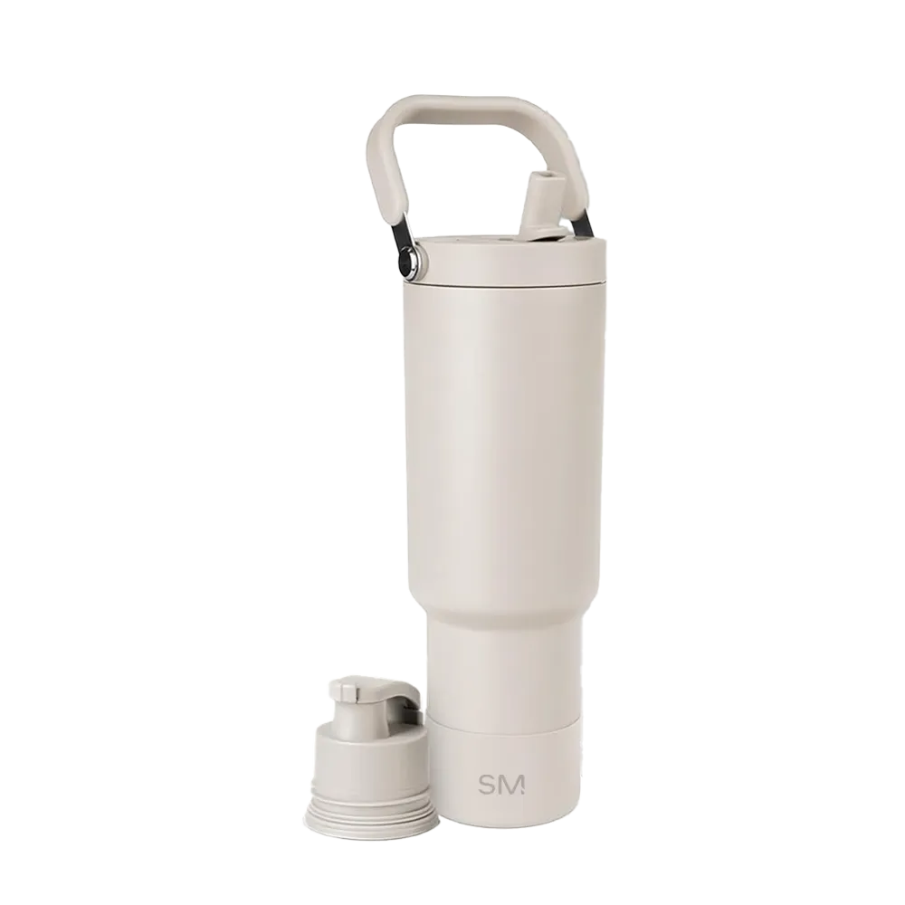 Simple Modern Trek Pivot Tumbler 40 oz Almond Birch 