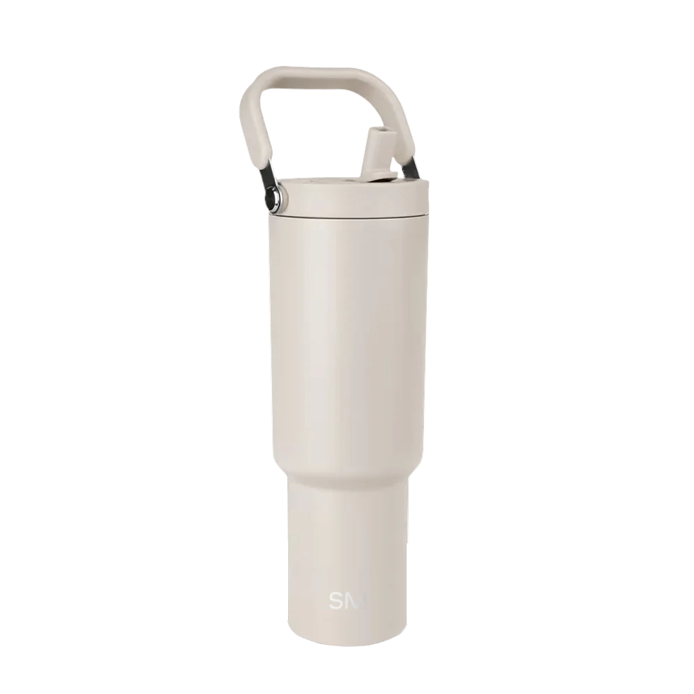 Simple Modern Trek Pivot Tumbler 40 oz Almond Birch 