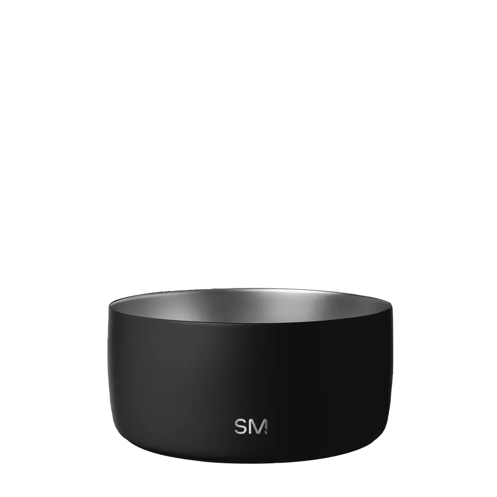 Simple Modern Bentley Pet Bowl 8 cup Midnight Black 
