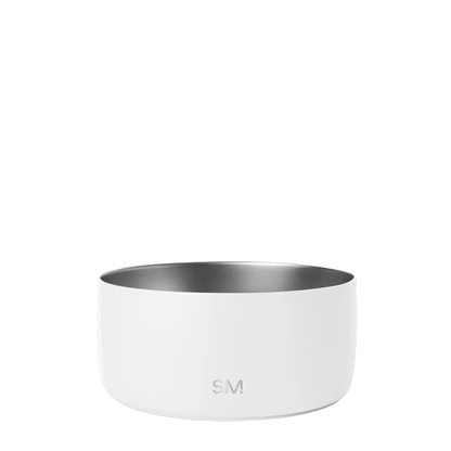 Simple Modern Bentley Pet Bowl 8 cup Winter White 