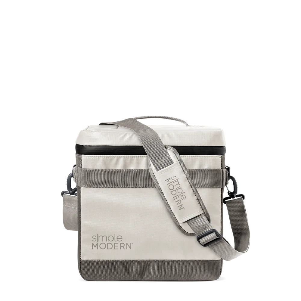 Simple Modern Day Cooler 12 Can Almond Birch 