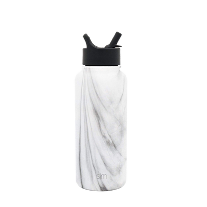 Simple Modern Summit Water Bottle Straw Lid 32 oz Carrara 