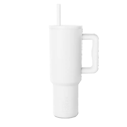Simple Modern Trek Signature Tumbler 40 oz Winter White 