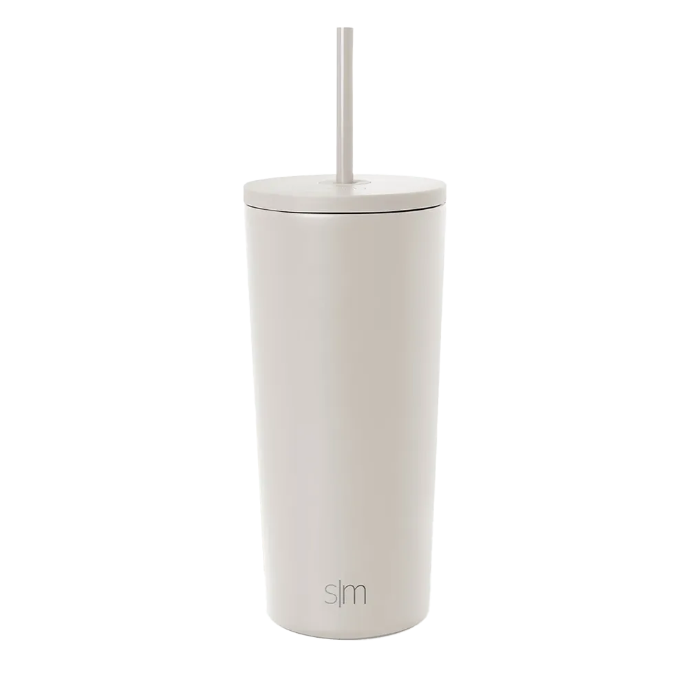 Customized Simple Modern 20 oz tumbler with Straw Lid 