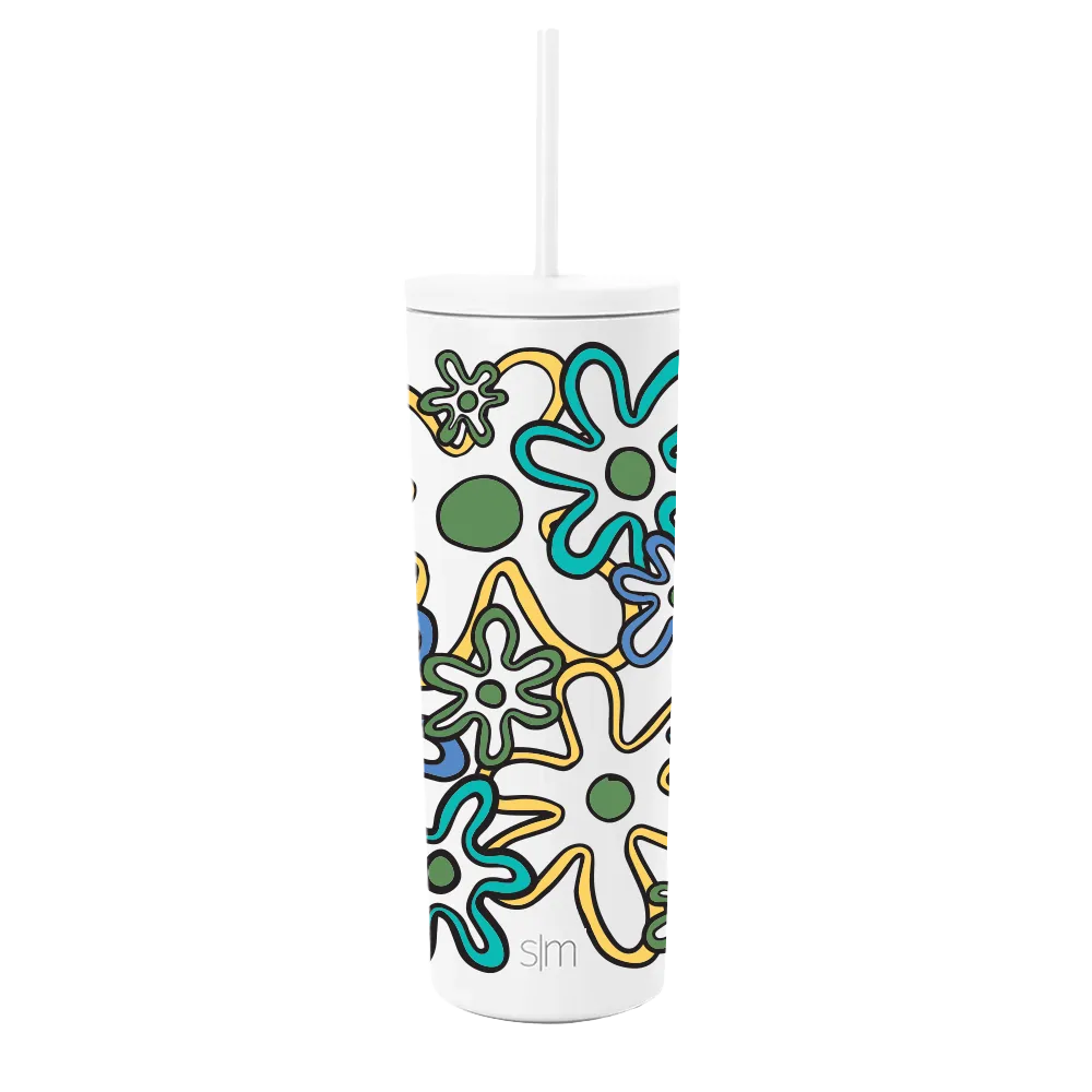 Simple Modern Spring Collection wrap Retro Daisies 