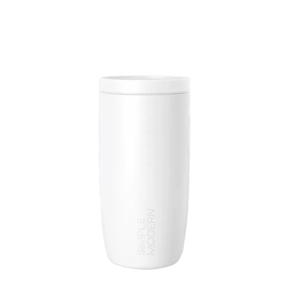 Simple Modern Voyager Signature Tumbler 16 oz Winter White 