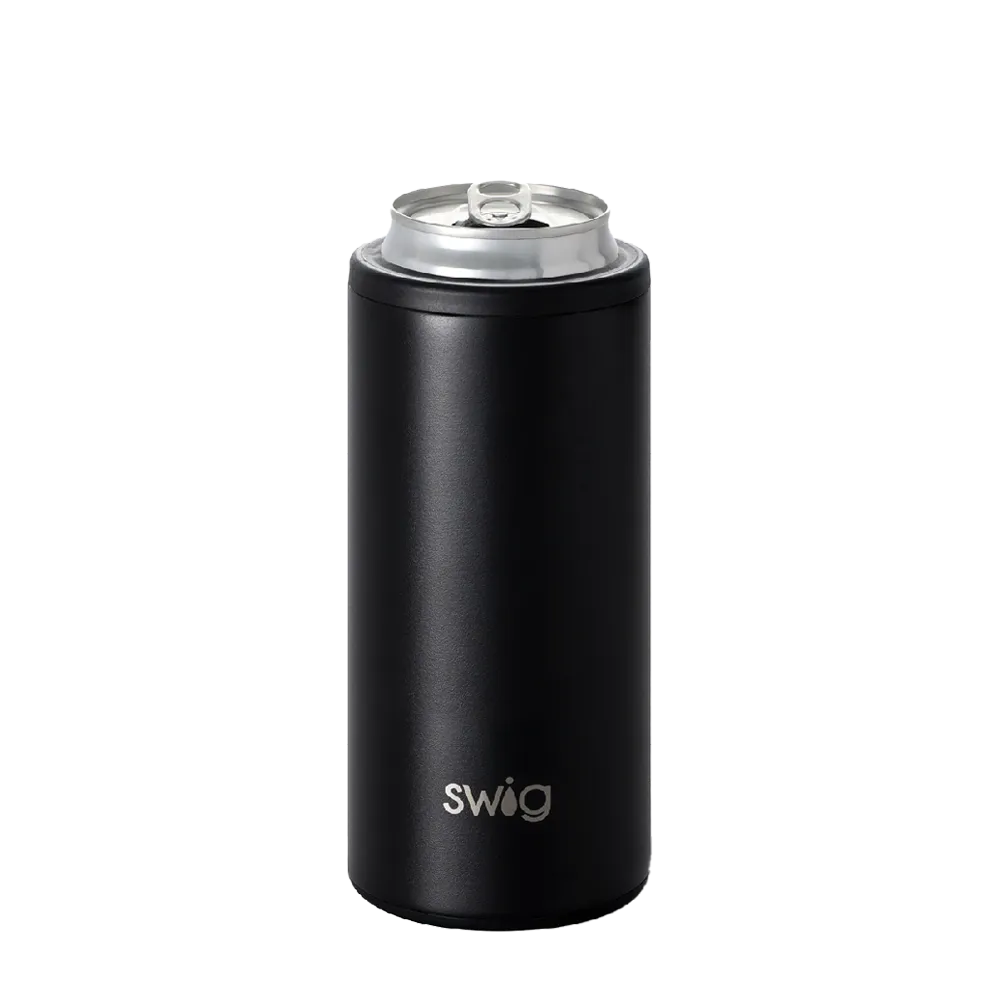 Swig Skinny Can Holder 12 oz Black 