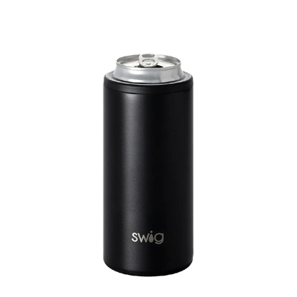 Swig Skinny Can Holder 12 oz Black 