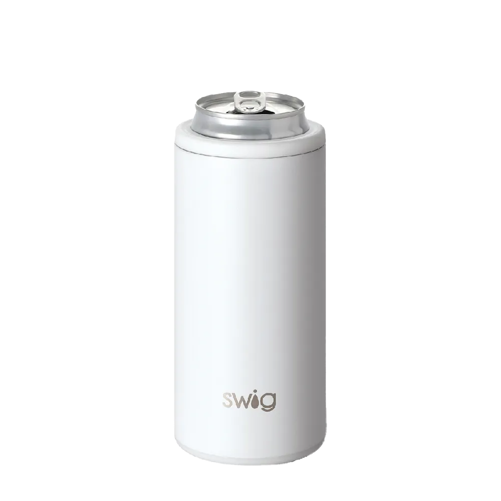 Swig Skinny Can Holder 12 oz White 