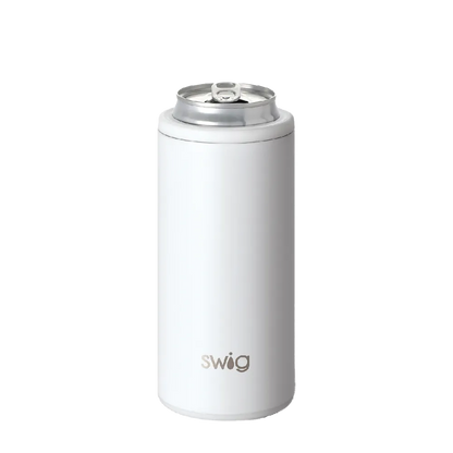 Swig Skinny Can Holder 12 oz White 