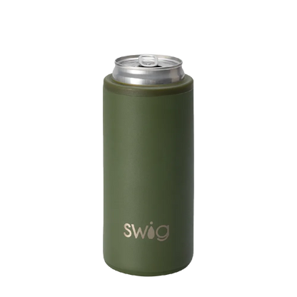 Swig Skinny Can Holder 12 oz Olive 