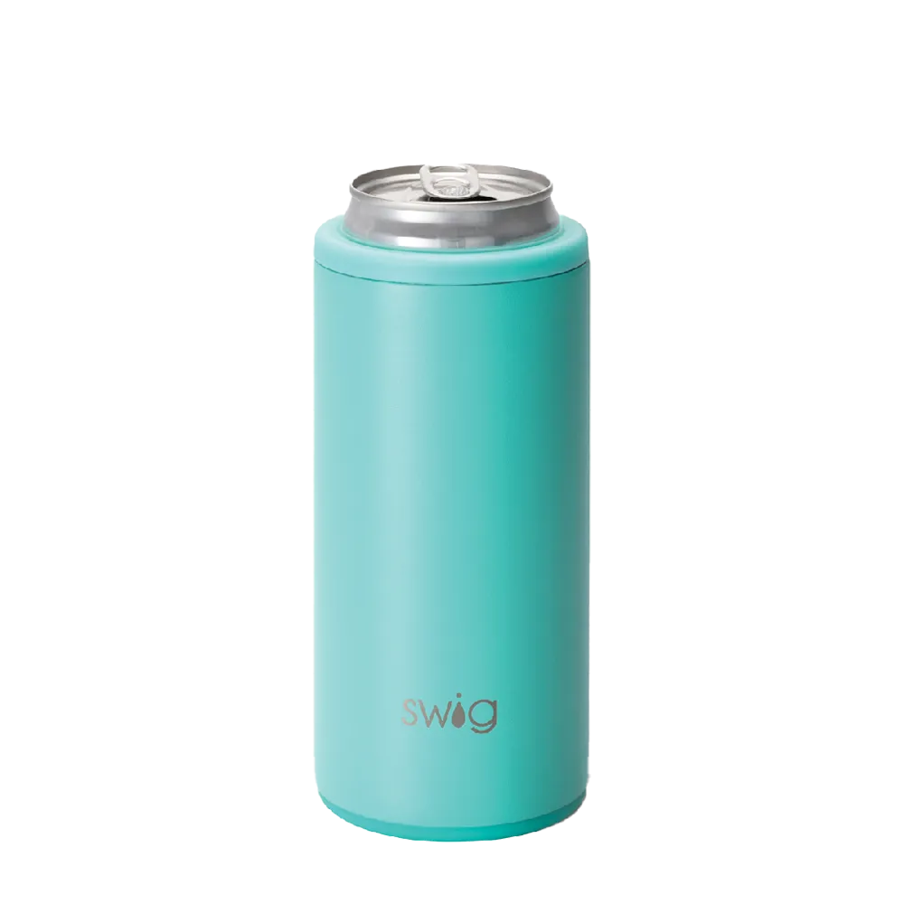 Swig Skinny Can Holder 12 oz Aqua 