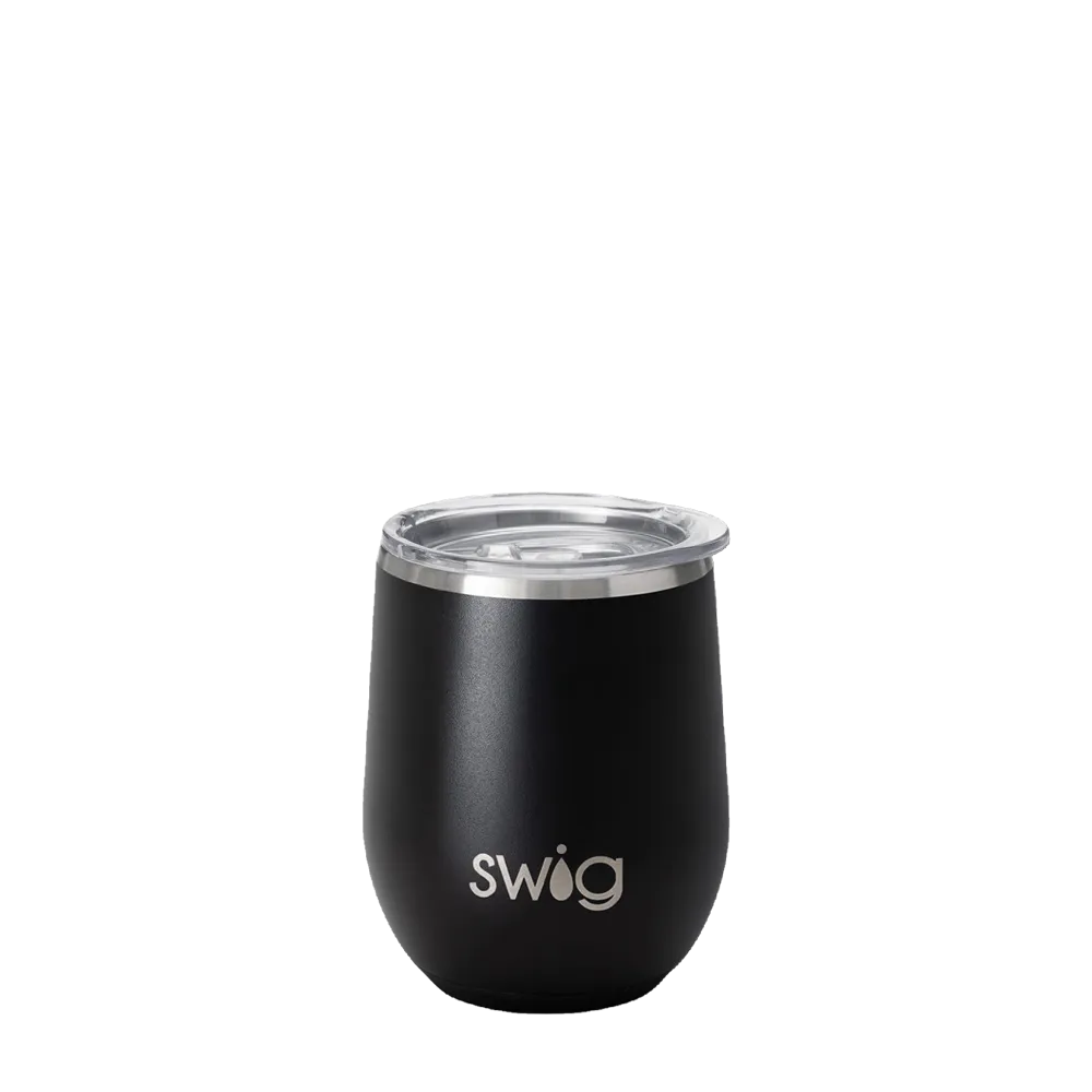 Swig Wine Tumbler 12 oz Black 