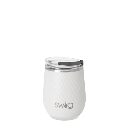 Swig Wine Tumbler 12 oz White Golf Ball 