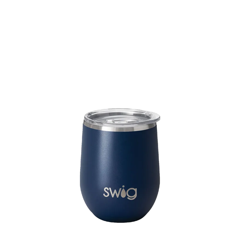 Swig Wine Tumbler 12 oz Navy 