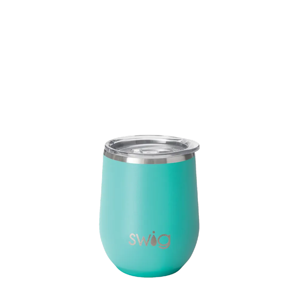 Swig Wine Tumbler 12 oz Aqua 