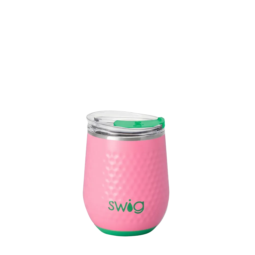 Swig Wine Tumbler 12 oz Azalea Golf Ball 