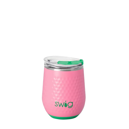 Swig Wine Tumbler 12 oz Azalea Golf Ball 