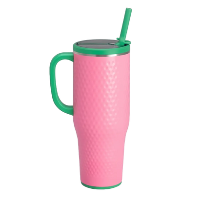 Swig Golf Mega Mug 40 oz Azalea Golf Ball 