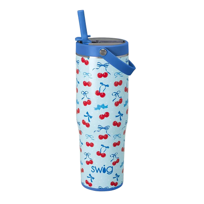 Swig Patterned To-Go Tumbler 30 oz Cherry Pop 
